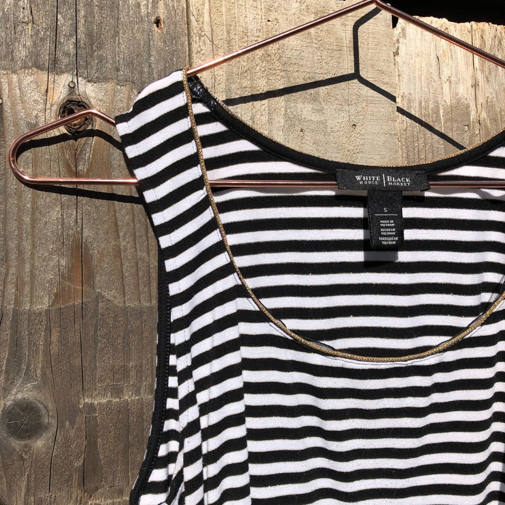 WHITE HOUSE BLACK MARKET striped tank top